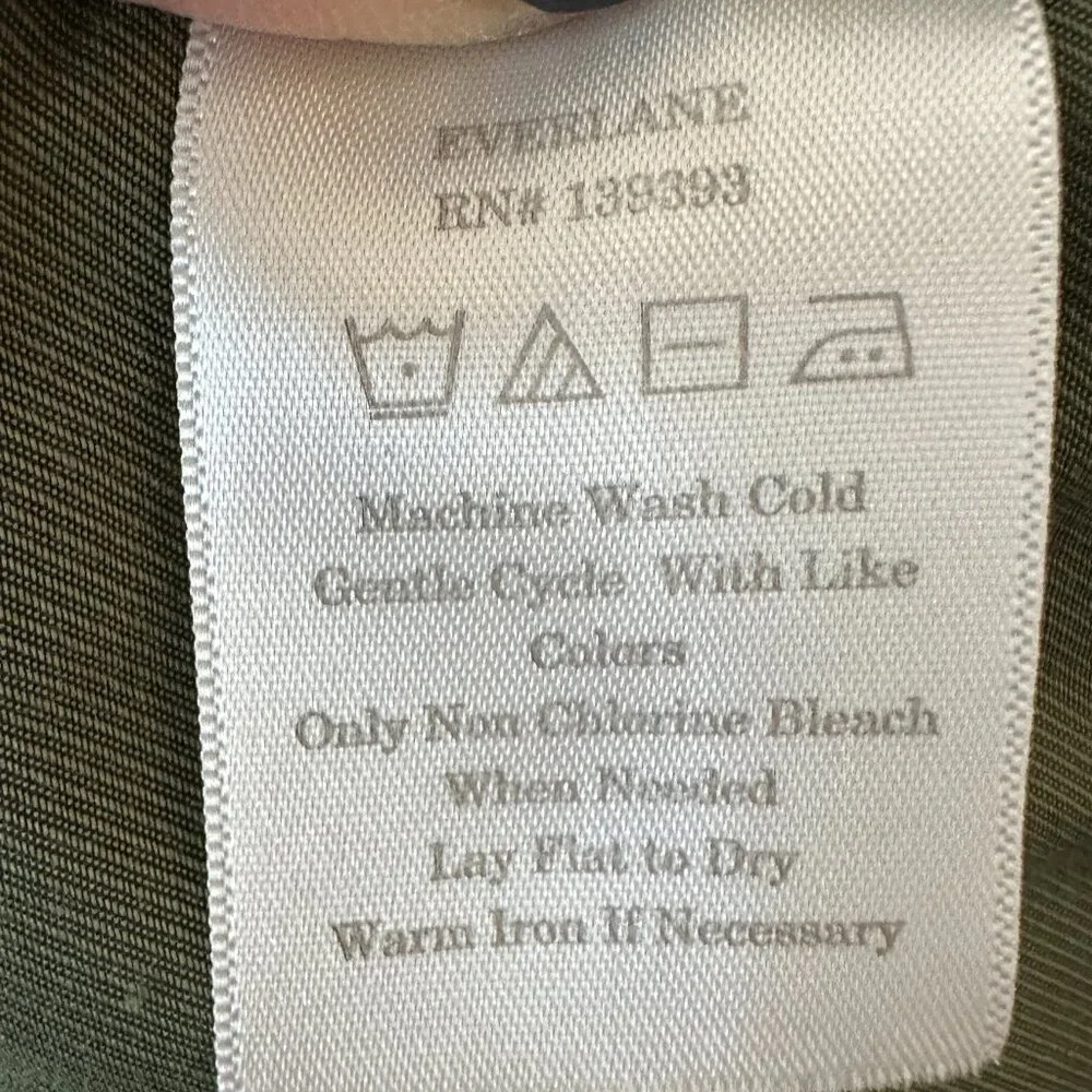 Everlane  Womens The E2 Bomber Jacket Olive Green Size Medium Full Zip - Picture 8 of 10